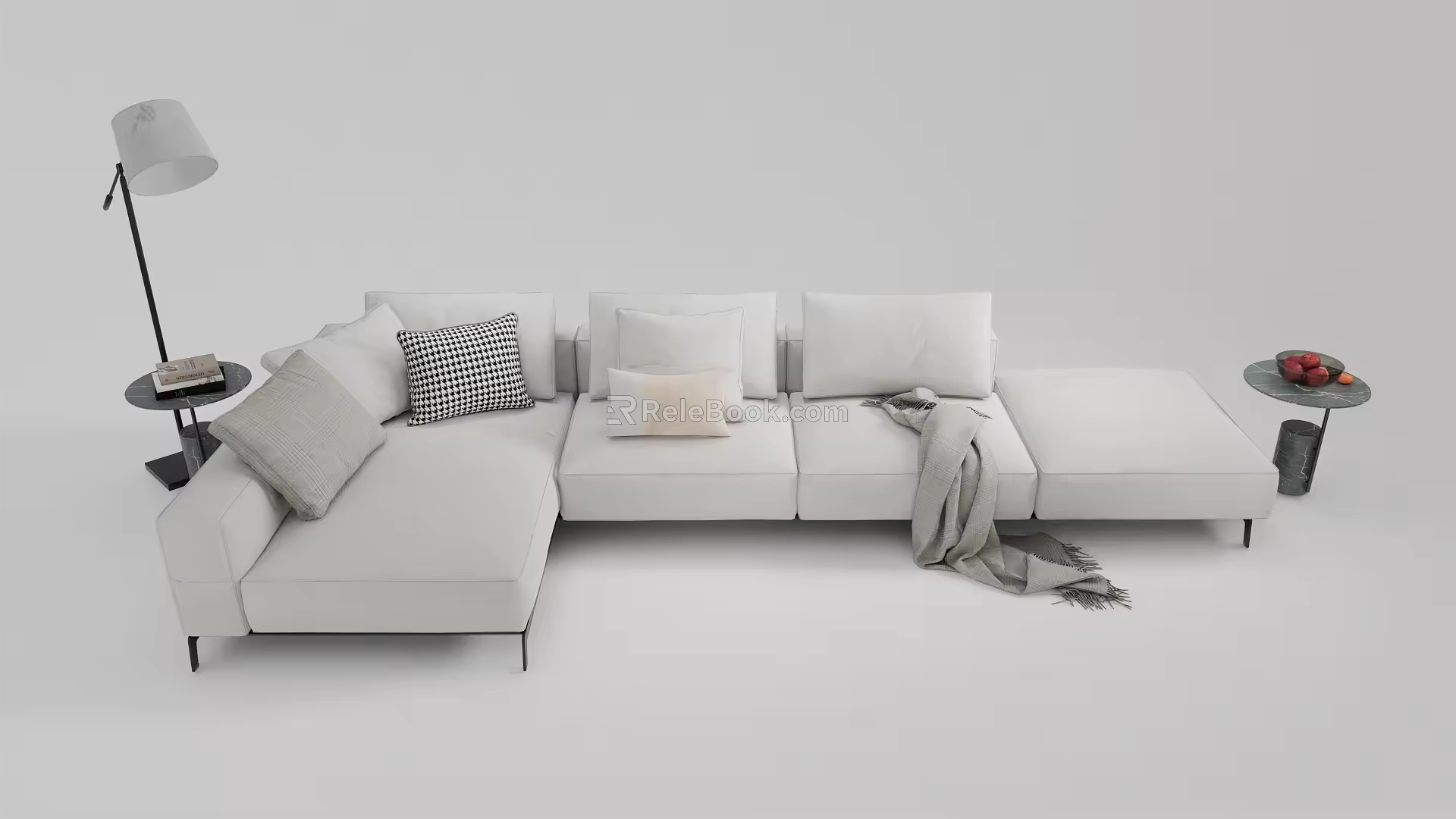 Modern corner sofa multiplayer sofa 3d model