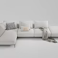 Modern corner sofa multiplayer sofa 3d model
