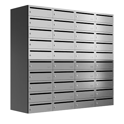 Modern Wooden Sideboard With Storage Drawers And Glass Door Design For Dining Room 3d model