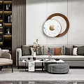 Modern Sofa Coffee Table Combination Sofa Coffee Table 3d model