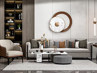 Modern Sofa Coffee Table Combination Sofa Coffee Table 3d model