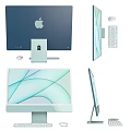 modern computer apple computer 3d model