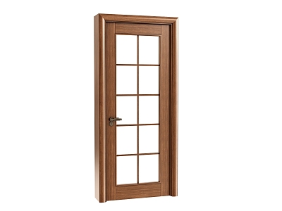 American bathroom door 3d model