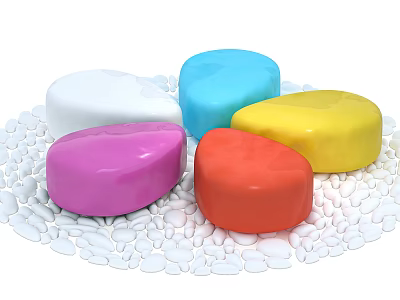 Modern Outdoor Chair Outdoor Water Drop Seat 3d model