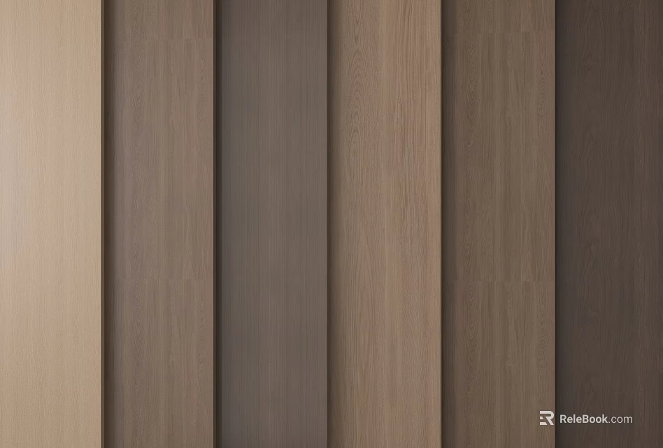 Various Natural Wooden Flooring Options With Different Wood Grain Colors For Modern Home Interiors 3d model 