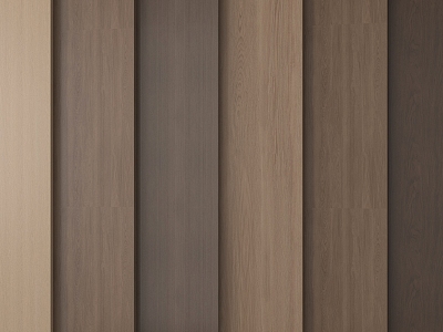 Modern wood veneer wall panel wood floor wood veneer background wall 3d model