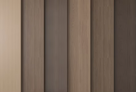 Modern wood veneer wall panel wood floor wood veneer background wall 3d model