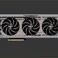 Modern graphics computer display card 3d model