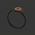 Elegant Gold Jewelry Ring With Sparkling Diamonds And Delicate Design