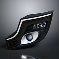 Modern Household Lighting Fixture With Black Finish White Lines And Display Panel