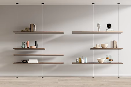 Modern Shelf Bookshelf Book Ornaments Shelf Book Ornaments 3d model