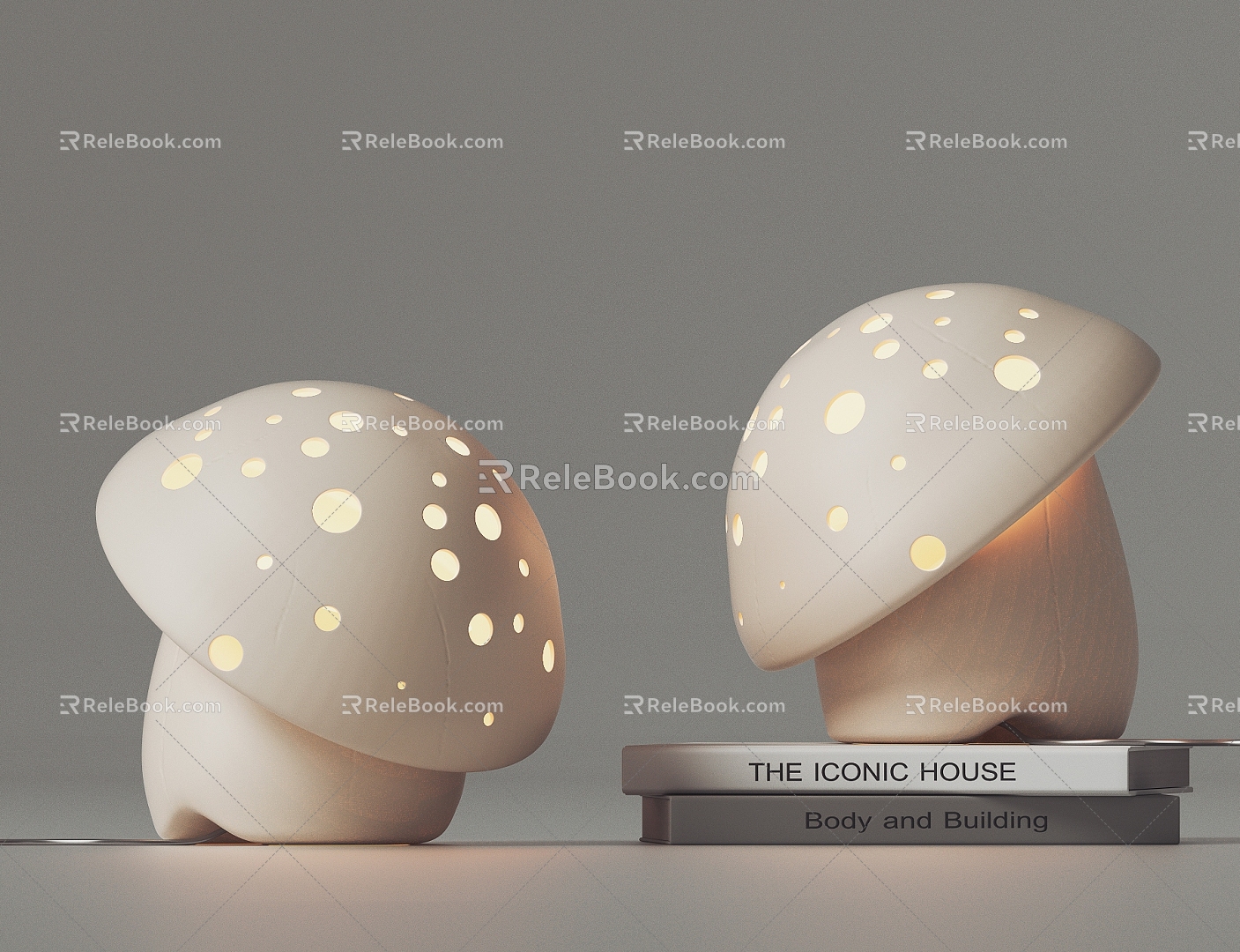 Modern Table Lamp Mushroom Table Lamp 3d model