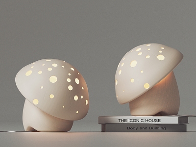 Modern Table Lamp Mushroom Table Lamp 3d model