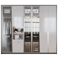 Modern Wardrobe Design With Glass Doors Drawer Storage And Hanging Area