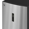 Stainless Steel Refrigerator Freezer Three Door Design Modern Black And Silver Finish