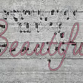 Stylish Neon Decorative Light with Be Your Own Kind of Beautiful Text on Wooden Wall