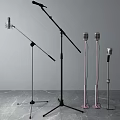 Premium Wireless Headphone Audio Gear With Microphones And Adjustable Stands