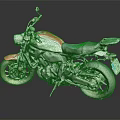 Red and White Vintage Motorcycle With Black Seat And Sleek Alloy Wheels Design