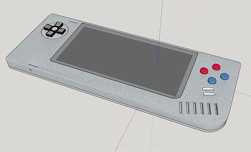 Modern game console 3d model