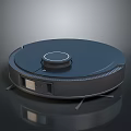 Smart Computer Controlled Robotic Vacuum Cleaner With Modern Circular Design And Automatic Cleaning