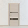 Modern Security Doors In Various Colors With Metal Strip Design 3d model