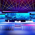 Science and Technology Conference Stage Forum Stage 3d model
