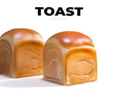 Delicious Golden Toast Slices Freshly Baked Bread with Soft Texture Perfect for Breakfast 3d model