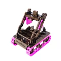 Phantomics Robot With Pink Tracks And Black Mechanical Structure Design