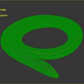 Long Brown Orange Coiled Snake With Ringed Body And Patterned Scales