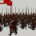 Ancient Armor Guard of Honor 3d model