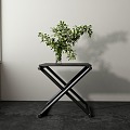 Side Table Metal Side Table Folding Side Table 3d model