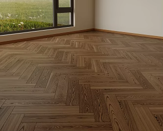 Walnut Flooring Herringman Laying Log Color Flooring Wood Flooring 3d model