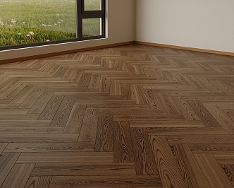 Walnut Flooring Herringman Laying Log Color Flooring Wood Flooring 3d model