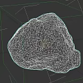 Natural Decorative Stone With Rough Surface And Unique Gray Black Patterns
