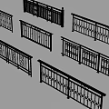 Ornate Iron Railings Featuring Decorative Patterns In Various Architectural Styles