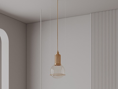 Modern chandelier 3d model