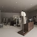 Modern Elegant Clothing Store Interior With Well Organized Garment Display And Cozy Soft Shopping Ambience