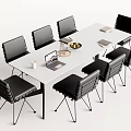 Modern Meeting Tables and Chairs Meeting Tables and Chairs Negotiation Tables and Chairs 3d model