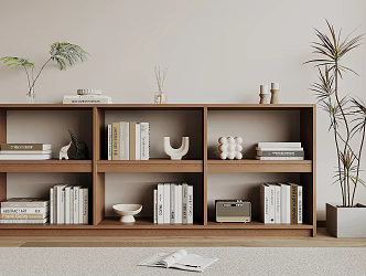 Modern Bookshelf 3d model