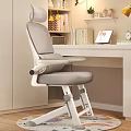 Modern Desk And Chair Set For Home Office Study Space With Tablet Bookshelf And Clock