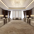New Chinese Reception Room 3d model
