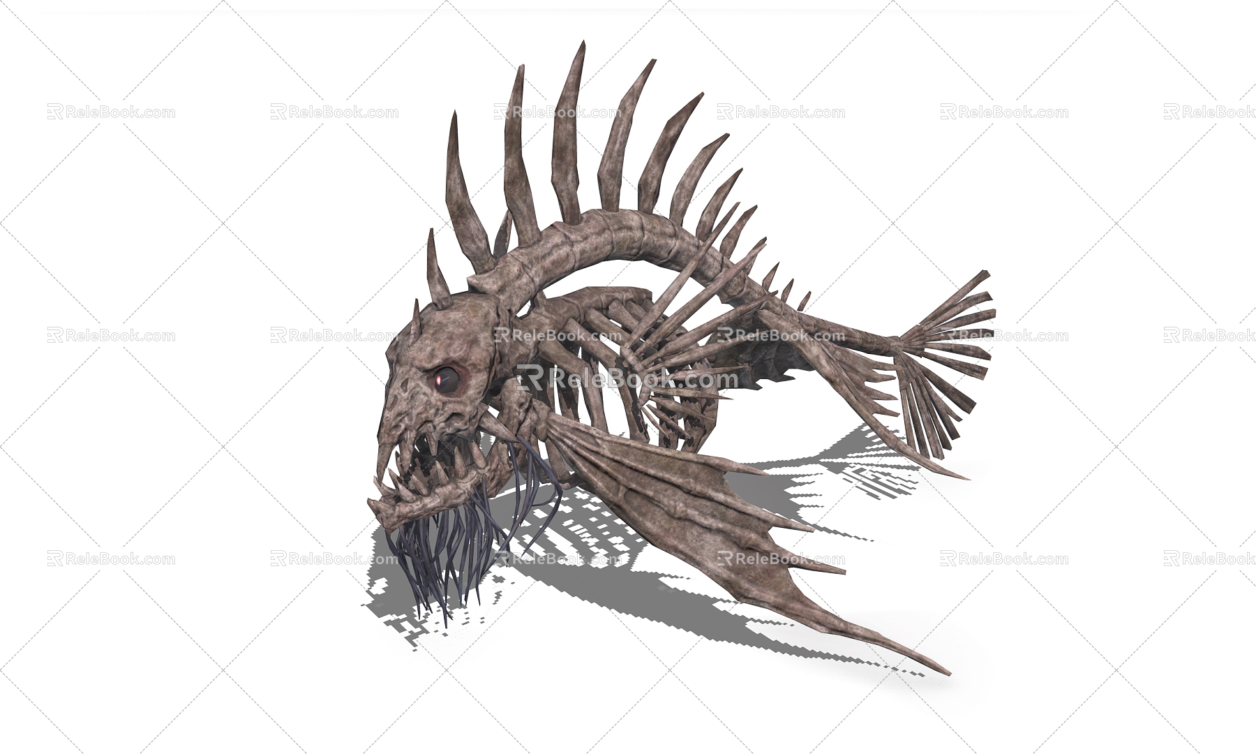 Skeleton Fish Devil Fish Skeleton 3d model