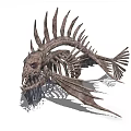 Skeleton Fish Devil Fish Skeleton 3d model