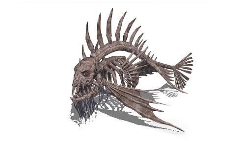 Skeleton Fish Devil Fish Skeleton 3d model