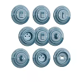Modern Round Electrical Switch Panels Featuring Various Switches And Sockets For Home Use
