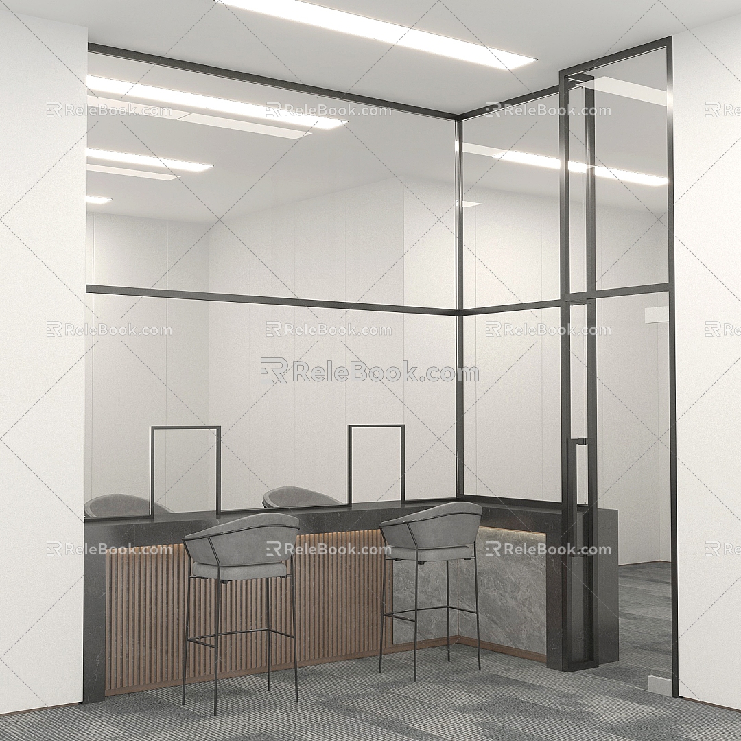 Service Front Desk 3d model