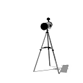 Tripod Mounted Commercial Equipment With Adjustable Stand And Measuring Instrument