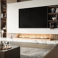 Modern Fireplace 3d model