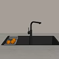 Modern sink dish basin 3d model