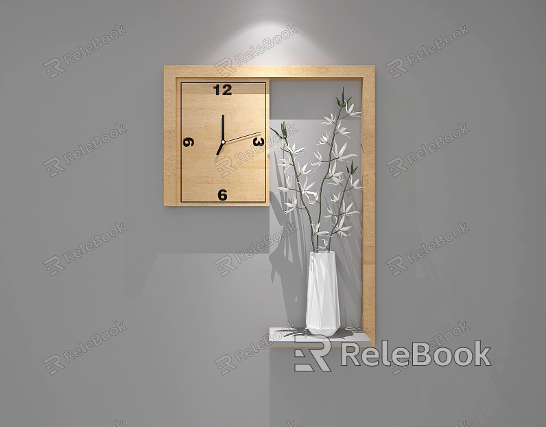 Modern clock wall clock model